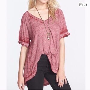 Free People Orange We The Free Tee